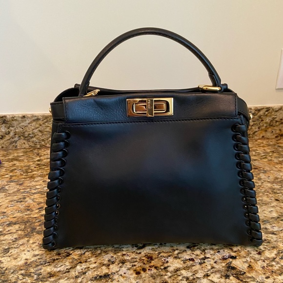 Fendi Whipstitch Peekaboo Medium Satchel - Picture 1 of 6